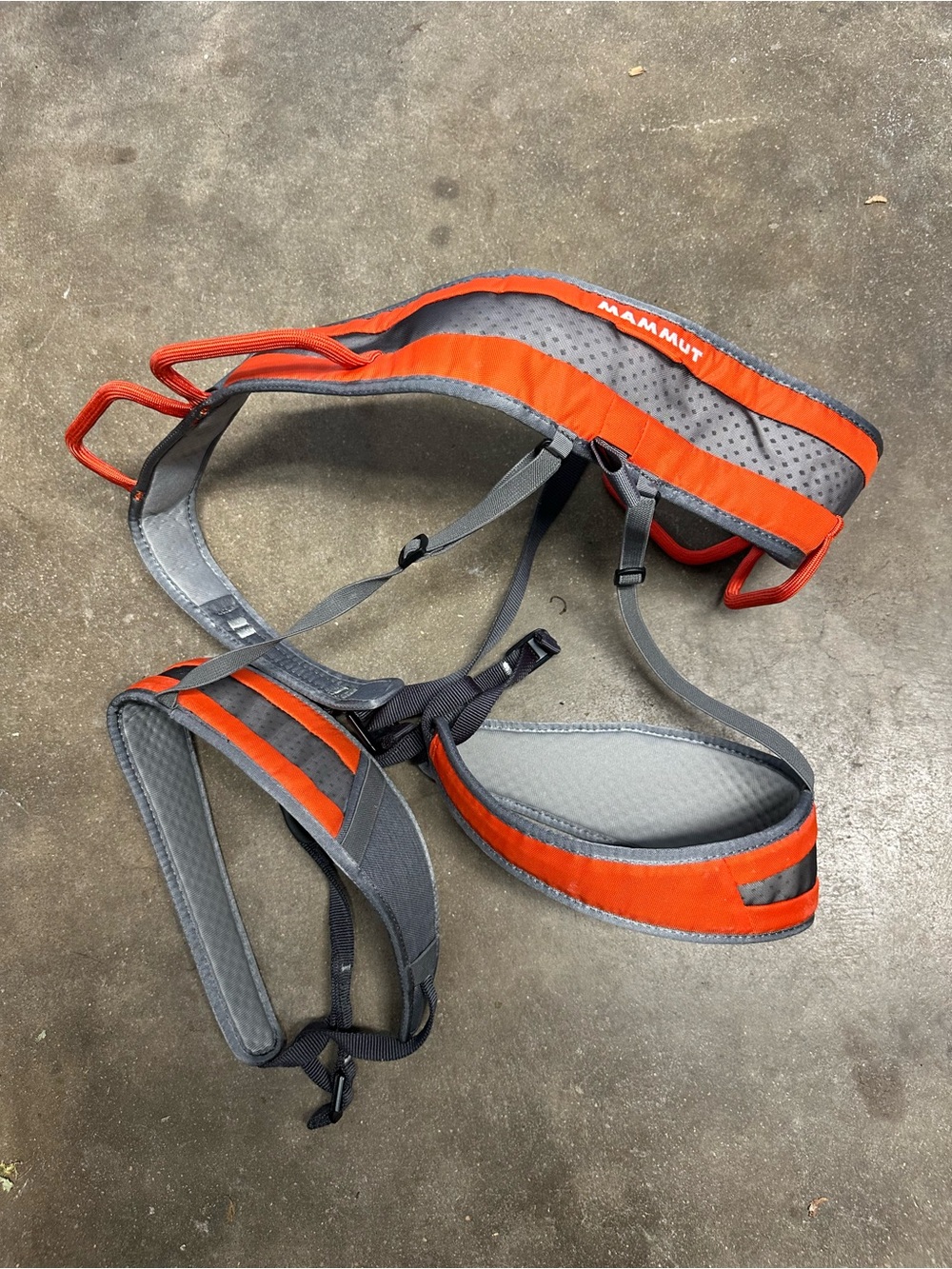 Mammut Men’s Climbing rock Harness in Gray and Orange size xxl - Picture 2 of 3